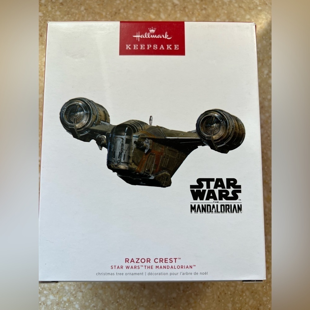 - Star Wars The Mandalorian Razor Crest NIB 2022 Hallmark Ornament